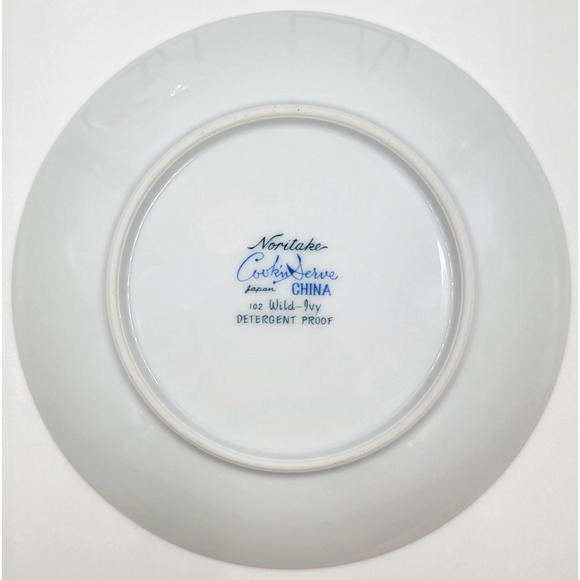 Two Noritake Wild Ivy Bread and Butter Plate Dish 6 3/8" Japan 1959 - 1973 - Picture 3 of 3